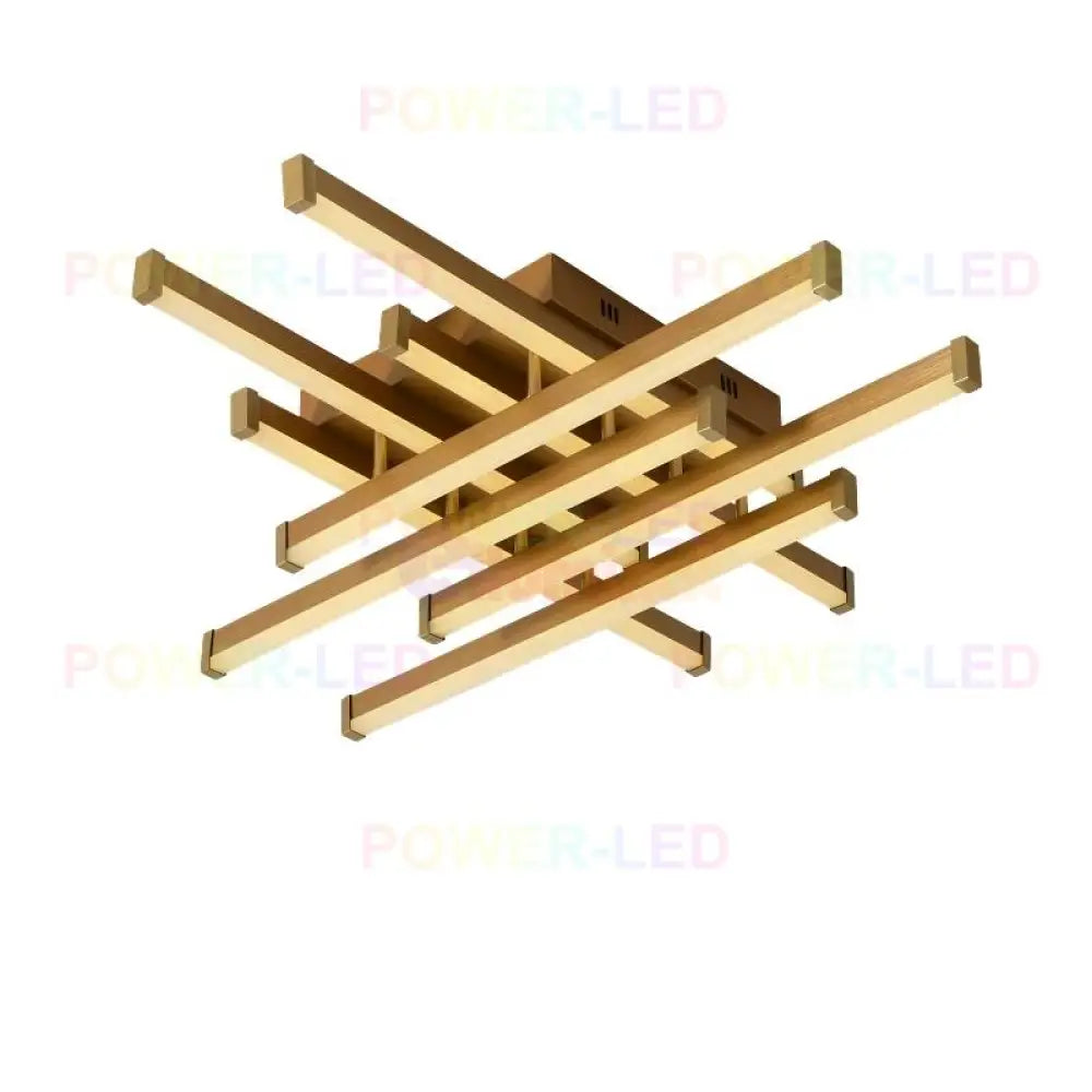 Lustra Led 160W 8 Lines Design Gold Telecomanda Lighting Fixtures