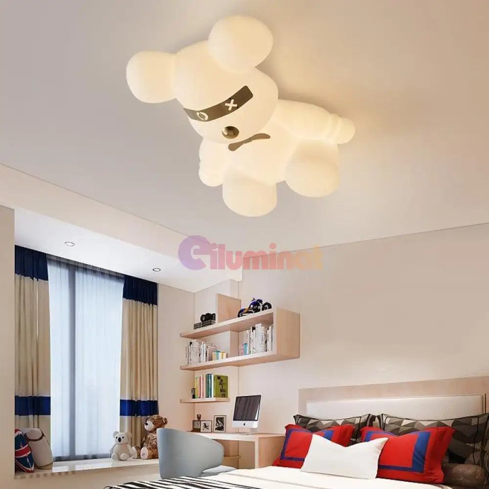 Lustra Led 160W Teddy Bear Smart Cu Telecomanda Echivalent 600W Lighting Fixtures