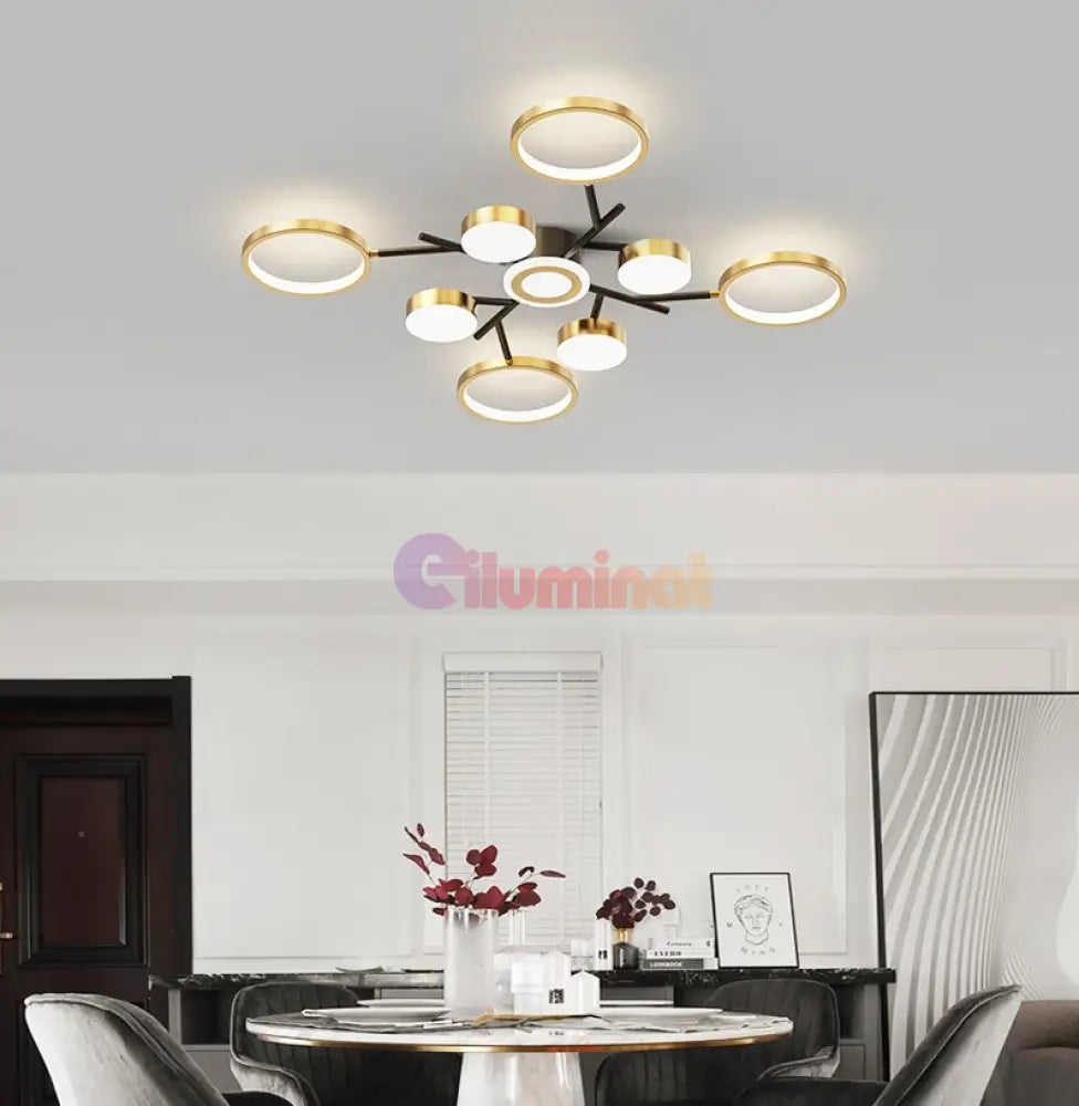 Lustra Led 170W Nordic Style Echivalent 600W Telecomanda Led Ceiling Light