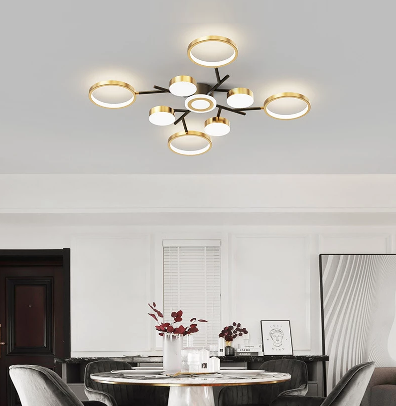 Lustra Led 170W Nordic Style Echivalent 600W Telecomanda Led Ceiling Light