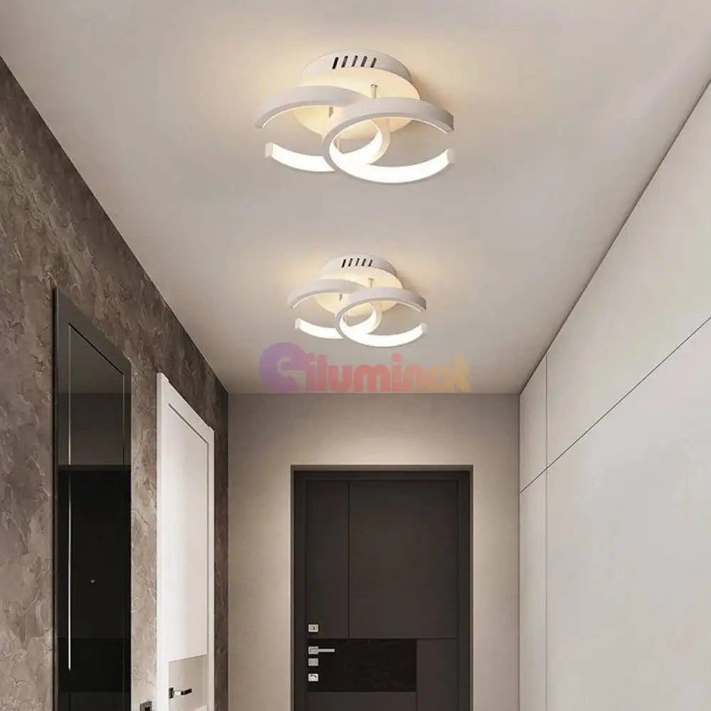 Lustra Led 18W Double C Alb Echivalent 150W Lighting Fixtures