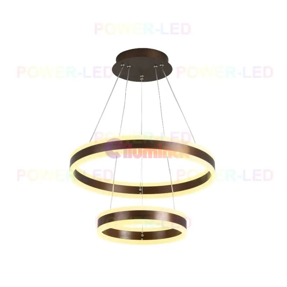 Lustra Led 204W King Wenge 2 Segmente Telecomanda Lighting Fixtures