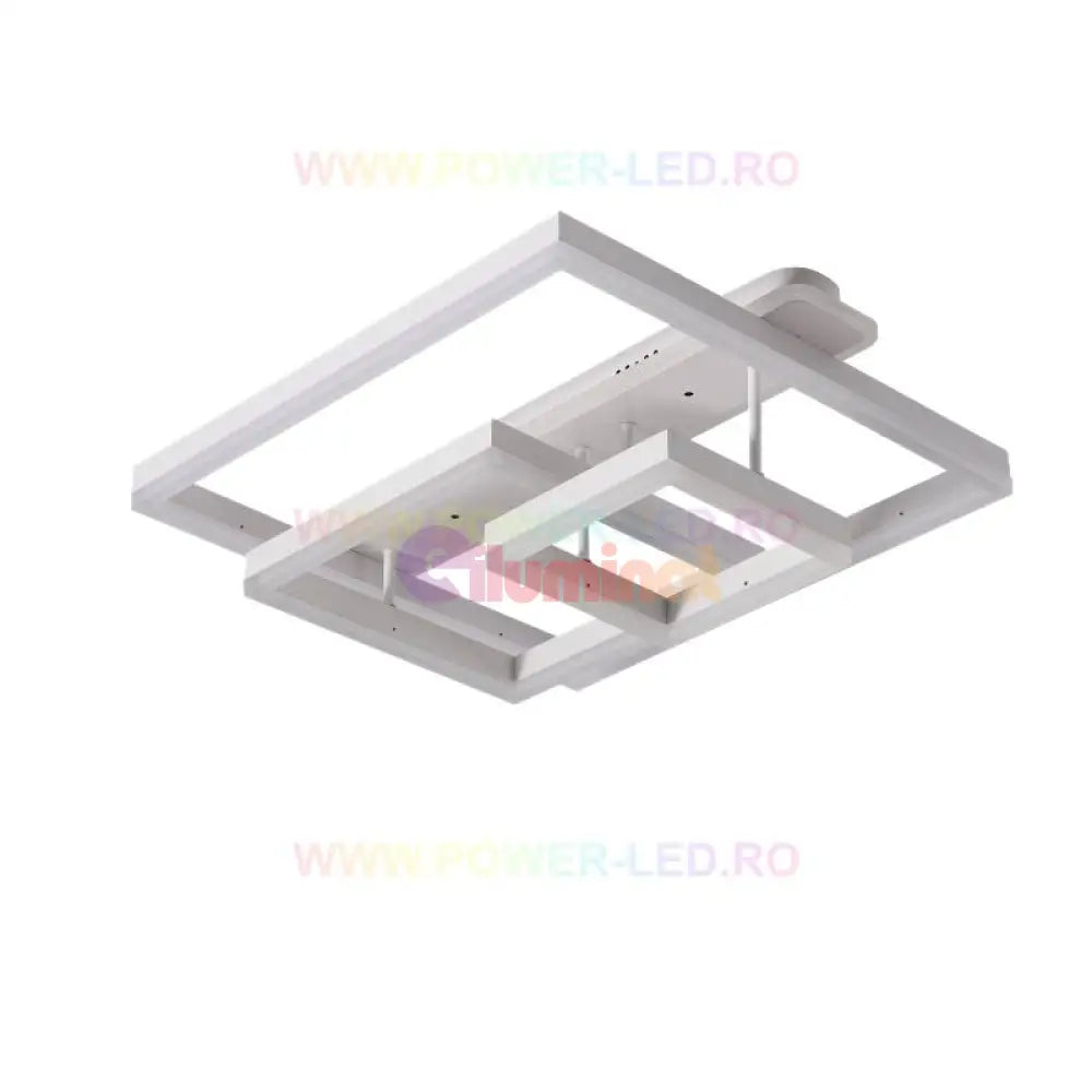 Lustra Led 214W Brunos Squares Alba Telecomanda Lighting Fixtures