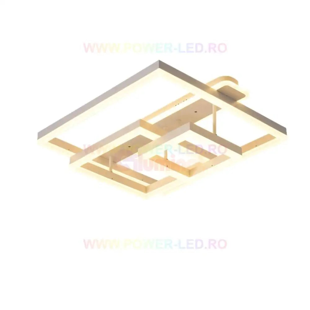 Lustra Led 214W Brunos Squares Alba Telecomanda Lighting Fixtures