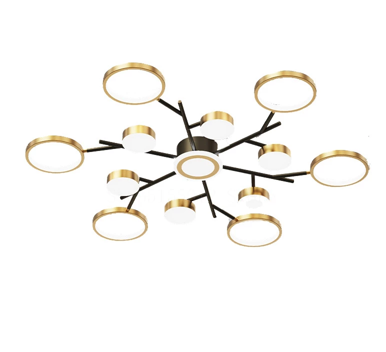 Lustra Led 246W Nordic Style Echivalent 1000W Telecomanda Ceiling Light Fixtures