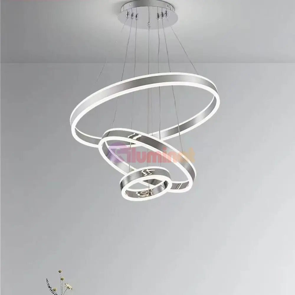 Lustra Led 276W King Chrome 3 Segmente Echivalent 800W Lighting Fixtures