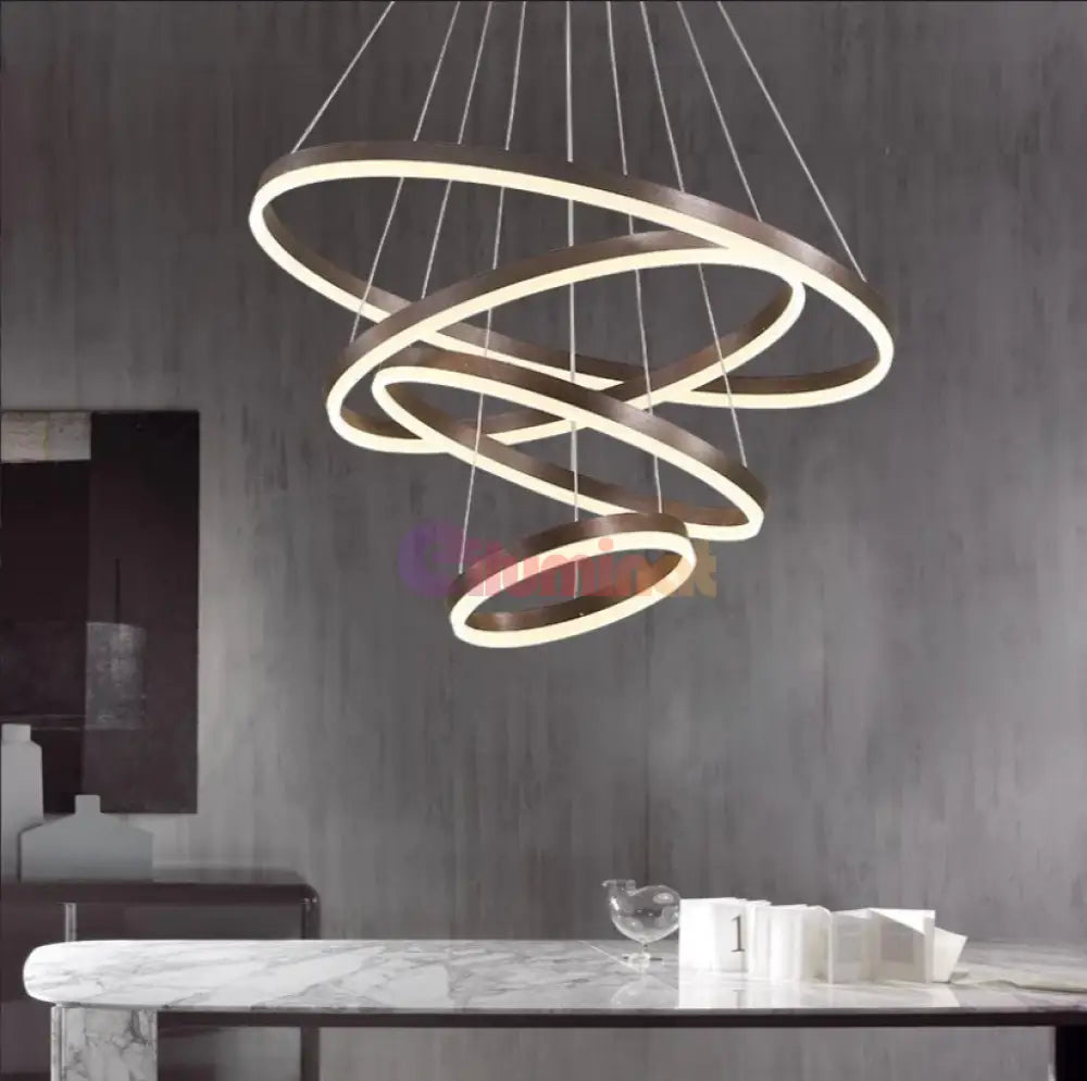 Lustra Led 288W Wonderland Brown 4 Segmente Echivalent 1000W Chandeliers