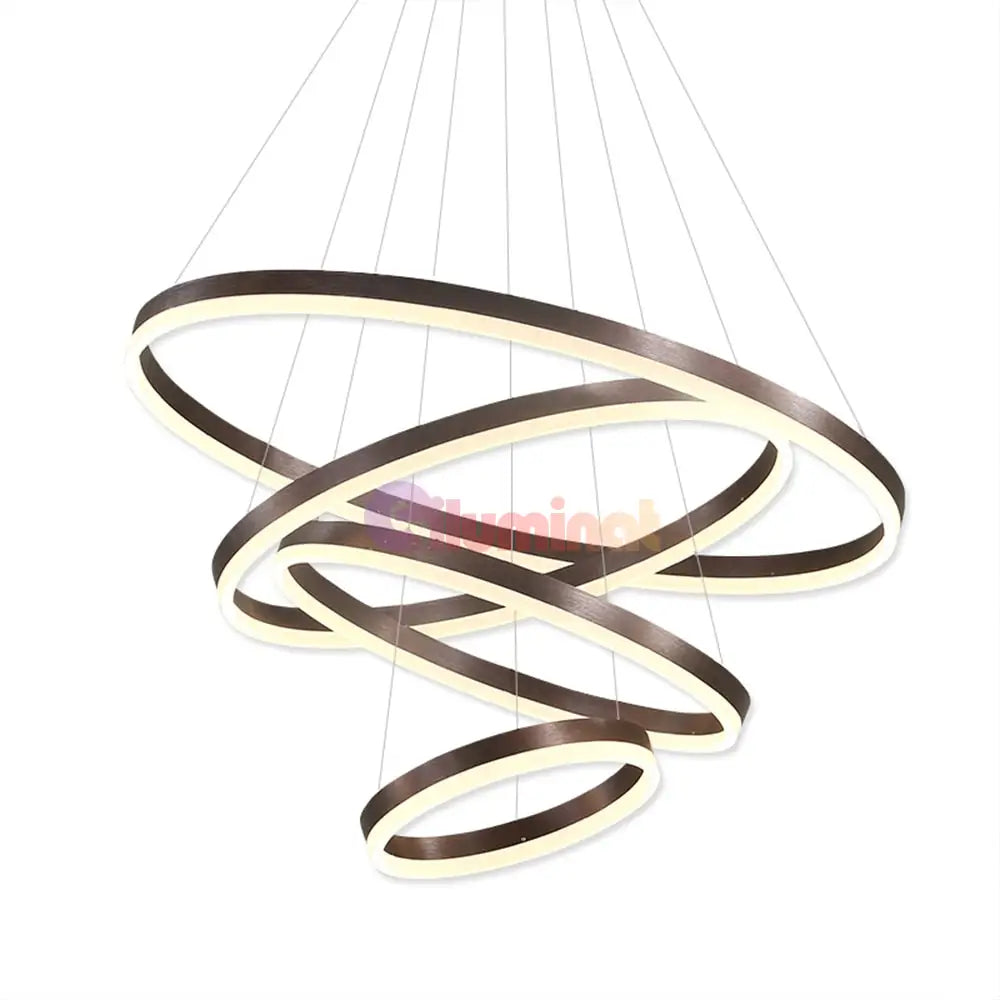 Lustra Led 288W Wonderland Brown 4 Segmente Echivalent 1000W Chandeliers