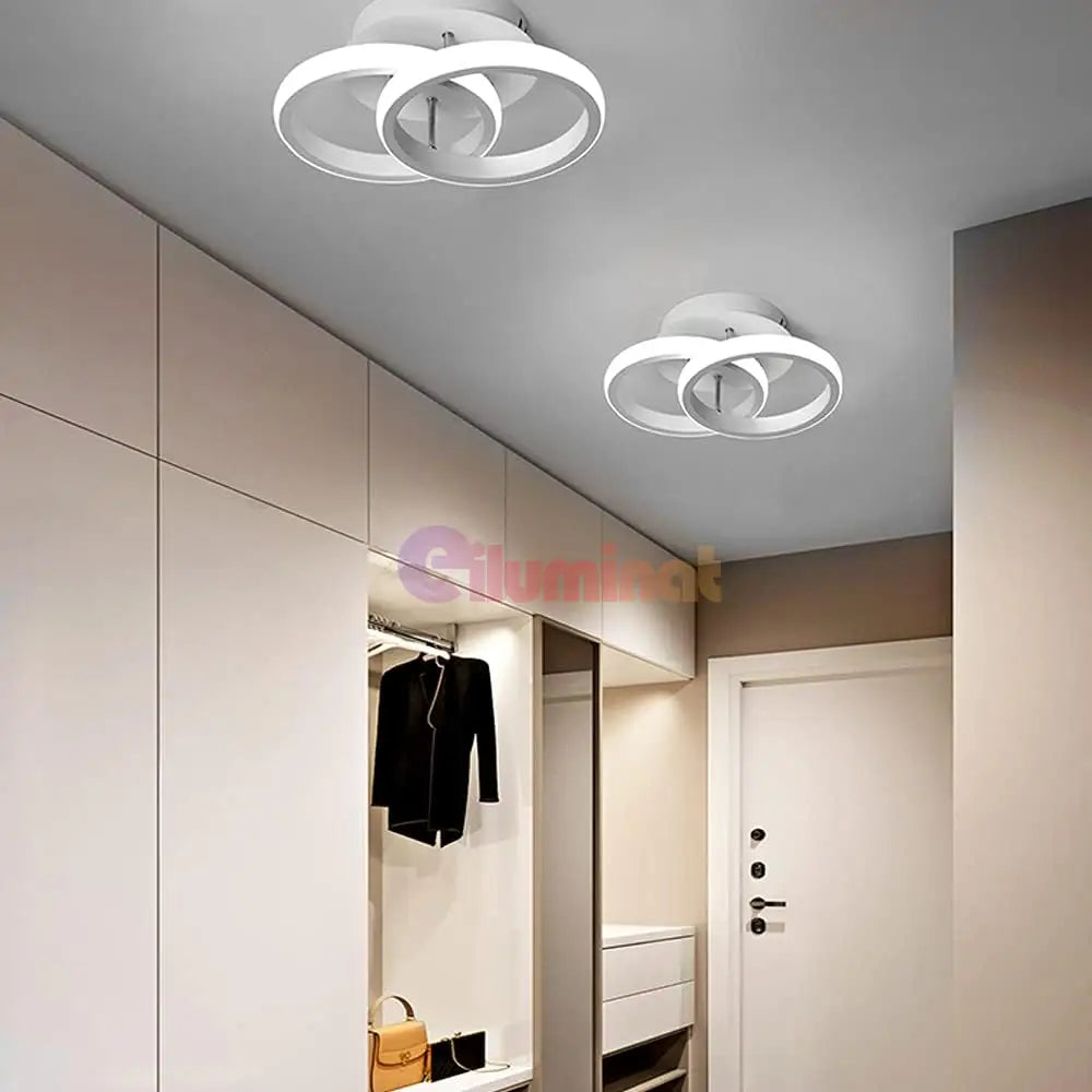Lustra Led 28W Two Circle Echivalent 200W Lighting Fixtures