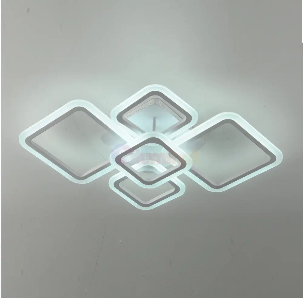 Lustra Led 3 + 2 Diamond Maxi Echivalent 500W Telecomanda Lighting Fixtures