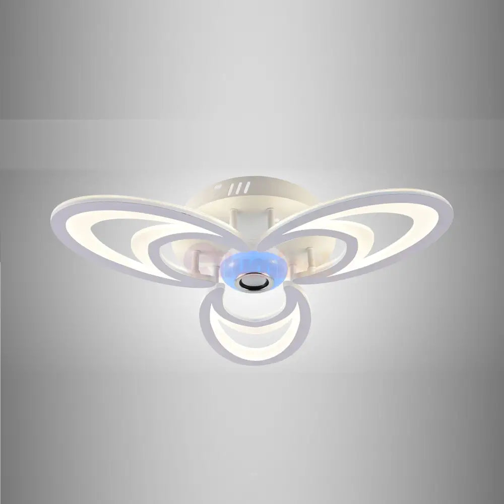 Lustra Led 84W 3 Petale Cu Telecomanda Si Boxa Mp3 Echivalent 300W Lighting Fixtures