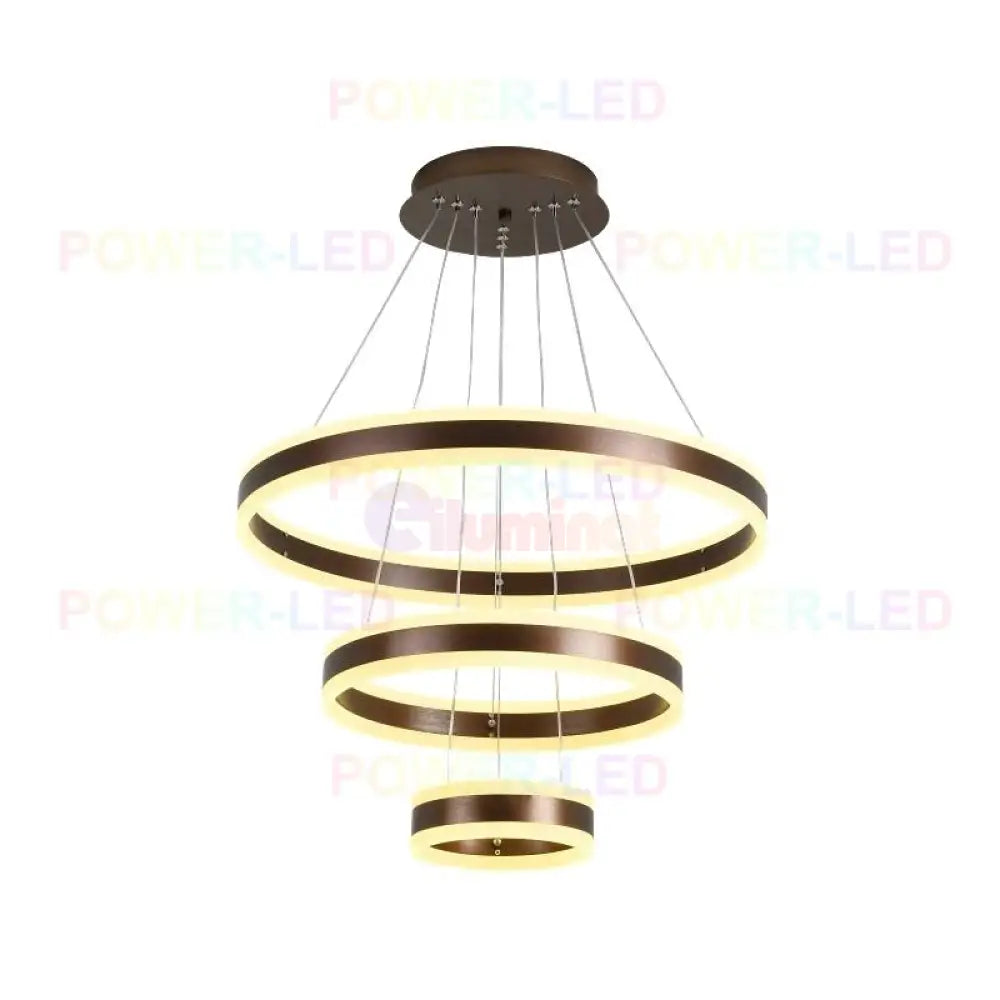 Lustra Led 308W King Wenge 3 Segmente Telecomanda Lighting Fixtures