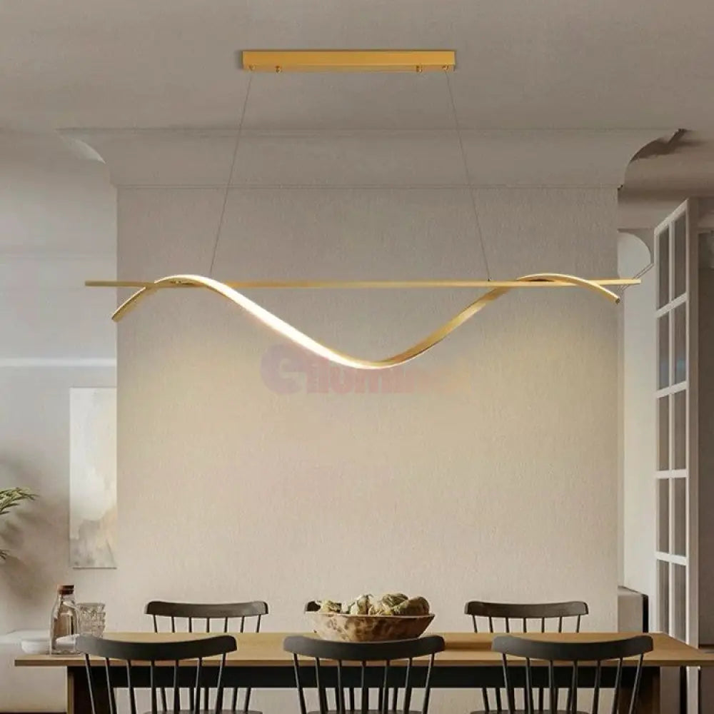 Lustra Led 30W Suspendata Gold Sails Echivalent 200W Lighting Fixtures