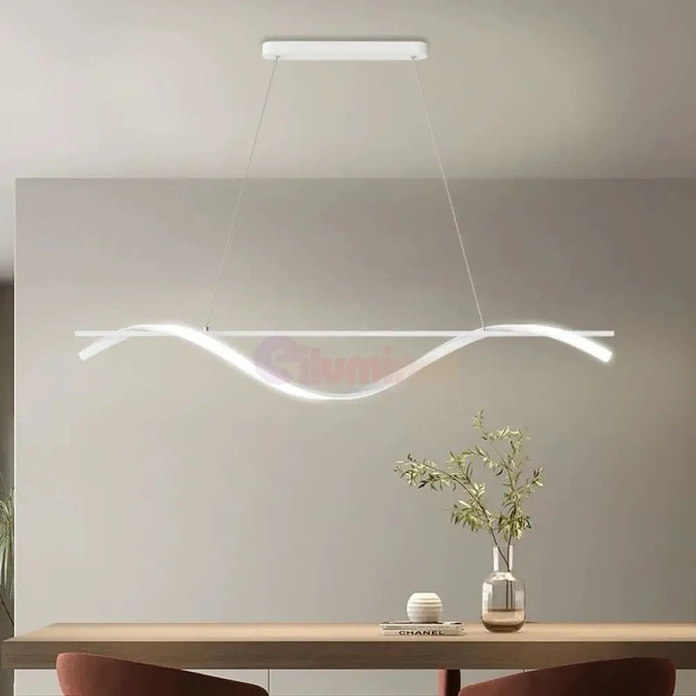 Lustra Led 30W Suspendata White Sails Echivalent 200W Lighting Fixtures