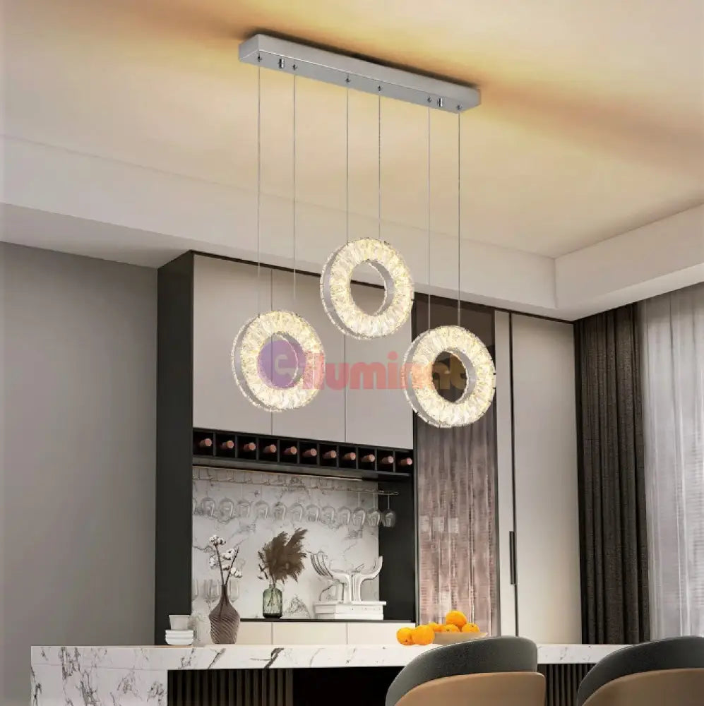 Lustra Led 48W Infesto Cristal Liniar Telecomanda Lighting Fixtures