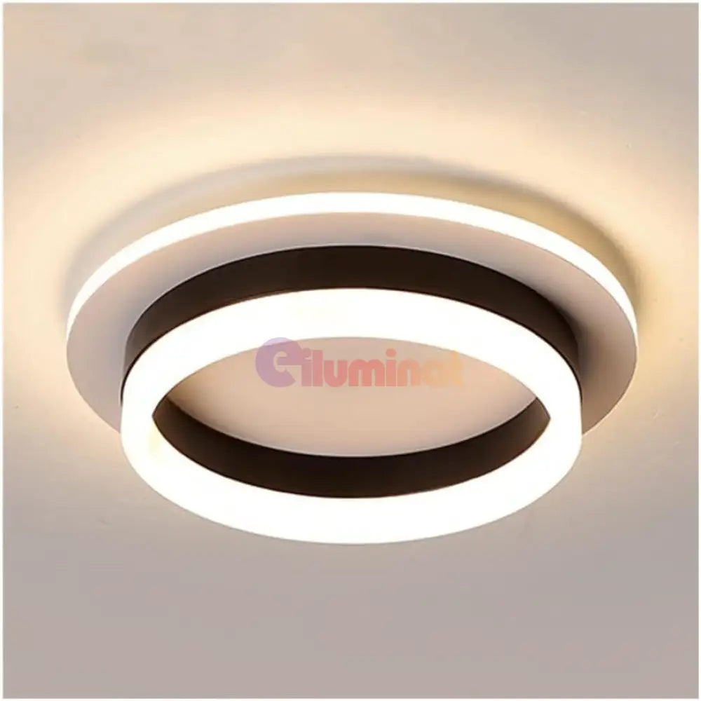 Lustra Led 50W Ring Black Echivalent 200W Lighting Fixtures