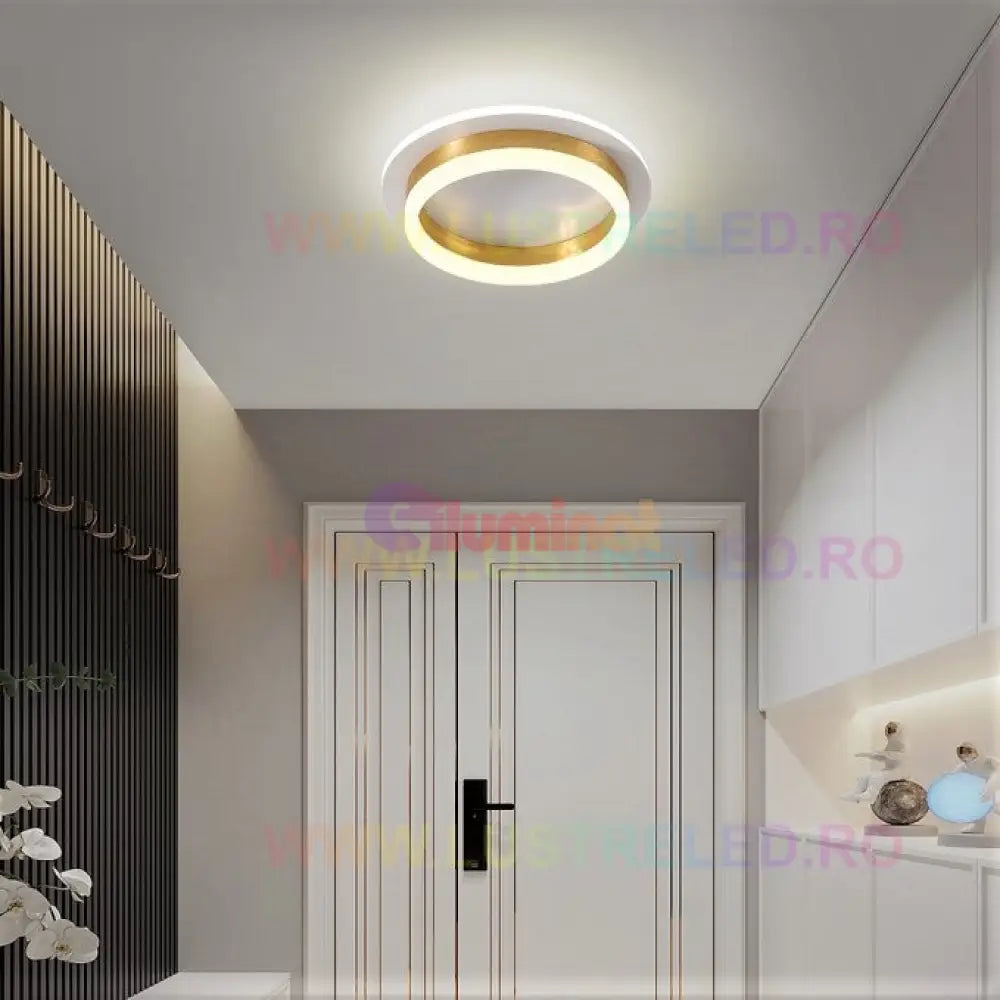 Lustra Led 50W Ring Gold Echivalent 200W Lighting Fixtures