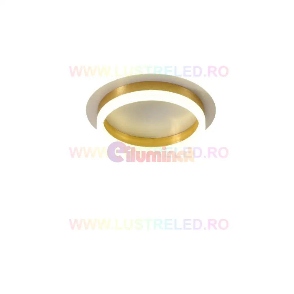 Lustra Led 50W Ring Gold Echivalent 200W Lighting Fixtures