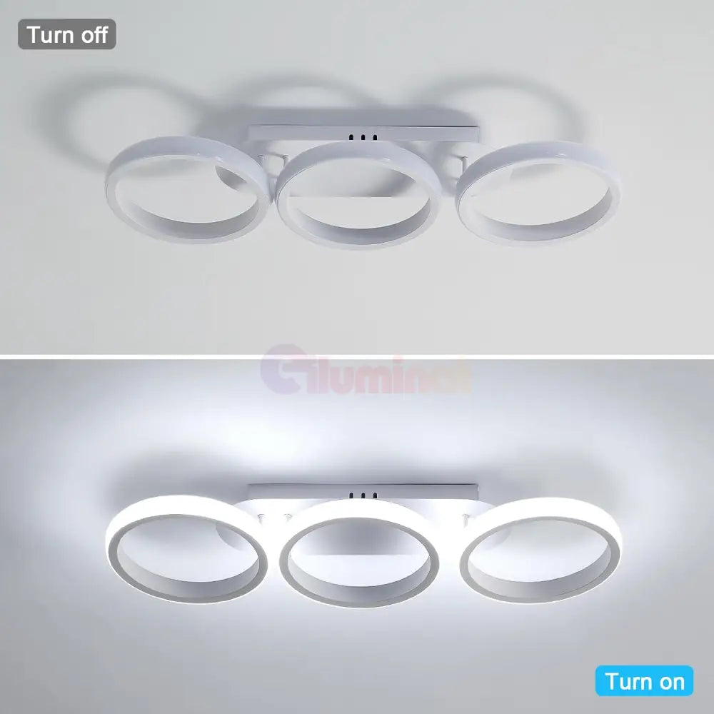 Lustra Led 54W Enzo Circle Alb Echivalent 300W Lighting Fixtures