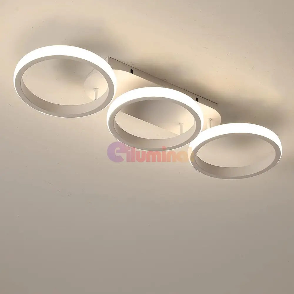 Lustra Led 54W Enzo Circle Alb Echivalent 300W Lighting Fixtures