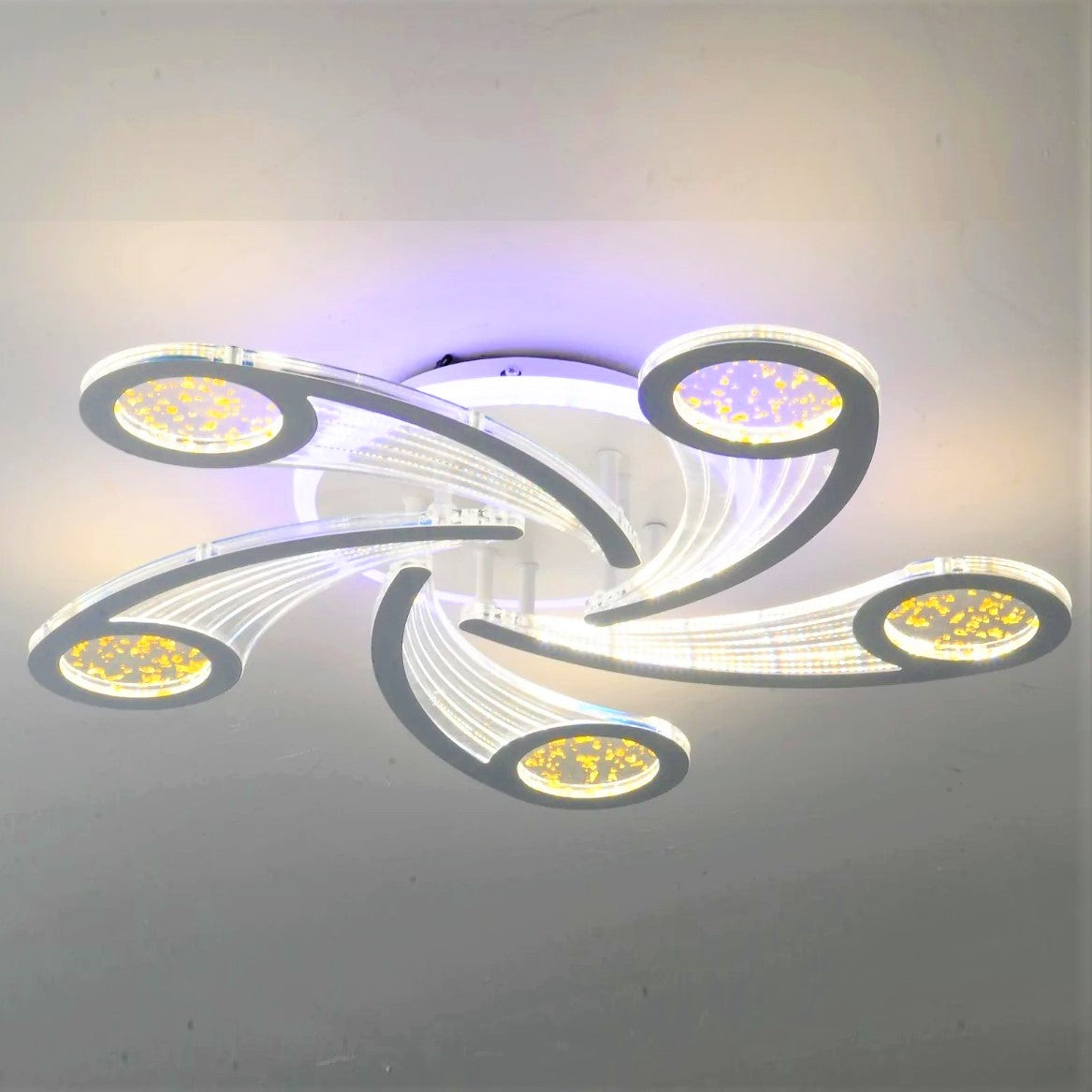 Lustra Led 138W Spark Rgb Telecomanda Lighting Fixtures