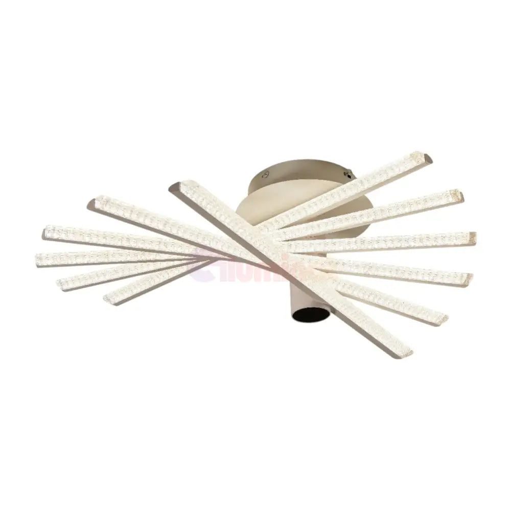 Lustra LED 6 LINES Design Rotund Alba Echivalent 600W Telecomanda ALBA / 65CM / MINIMALIST DESIGN Lighting Fixtures