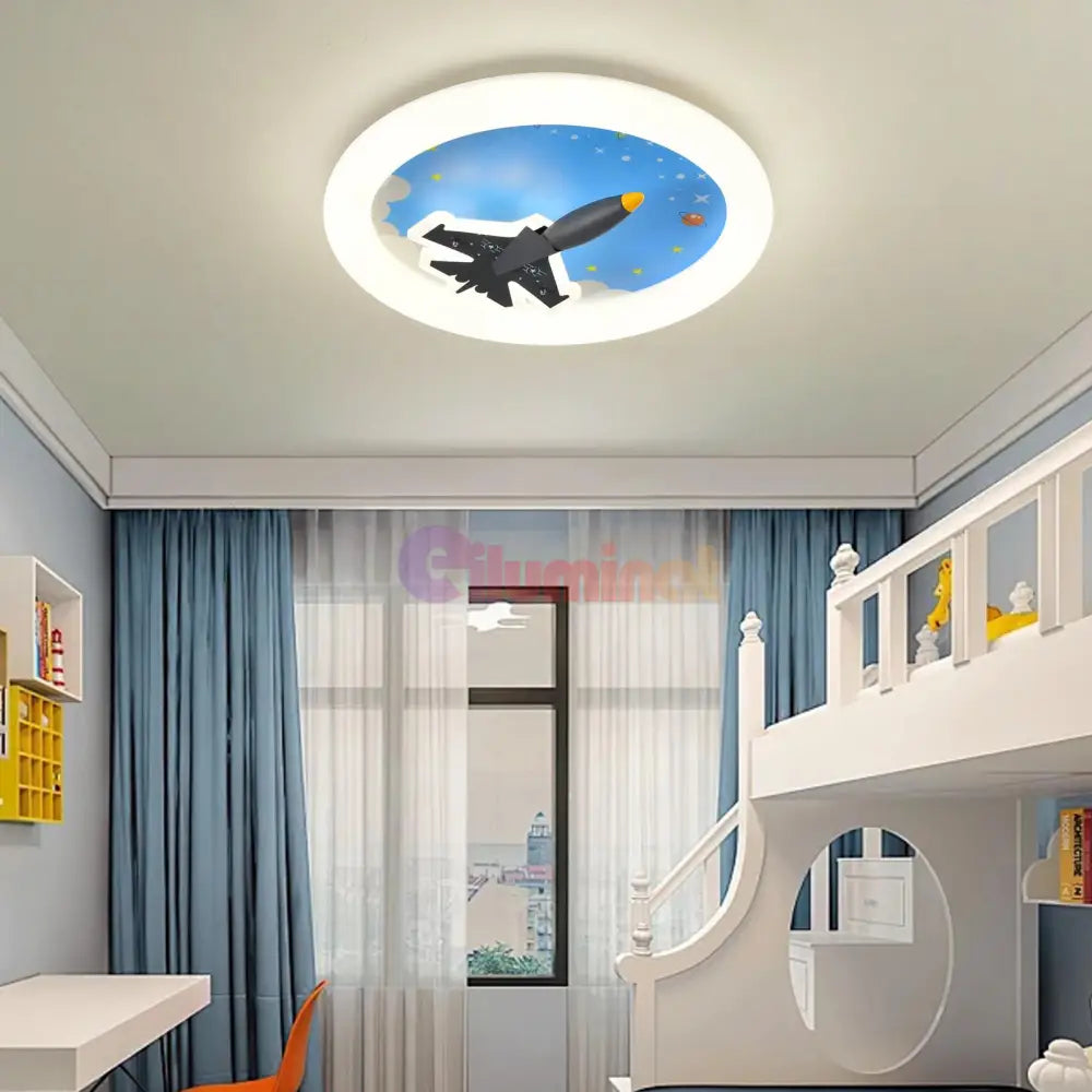 Lustra Led 68W Blue Plane Echivalent 300W Lighting Fixtures