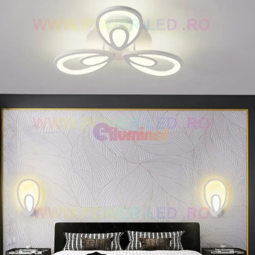 Lustra Led 72W Mini Tears Echivalent 300W Telecomanda Lighting Fixtures