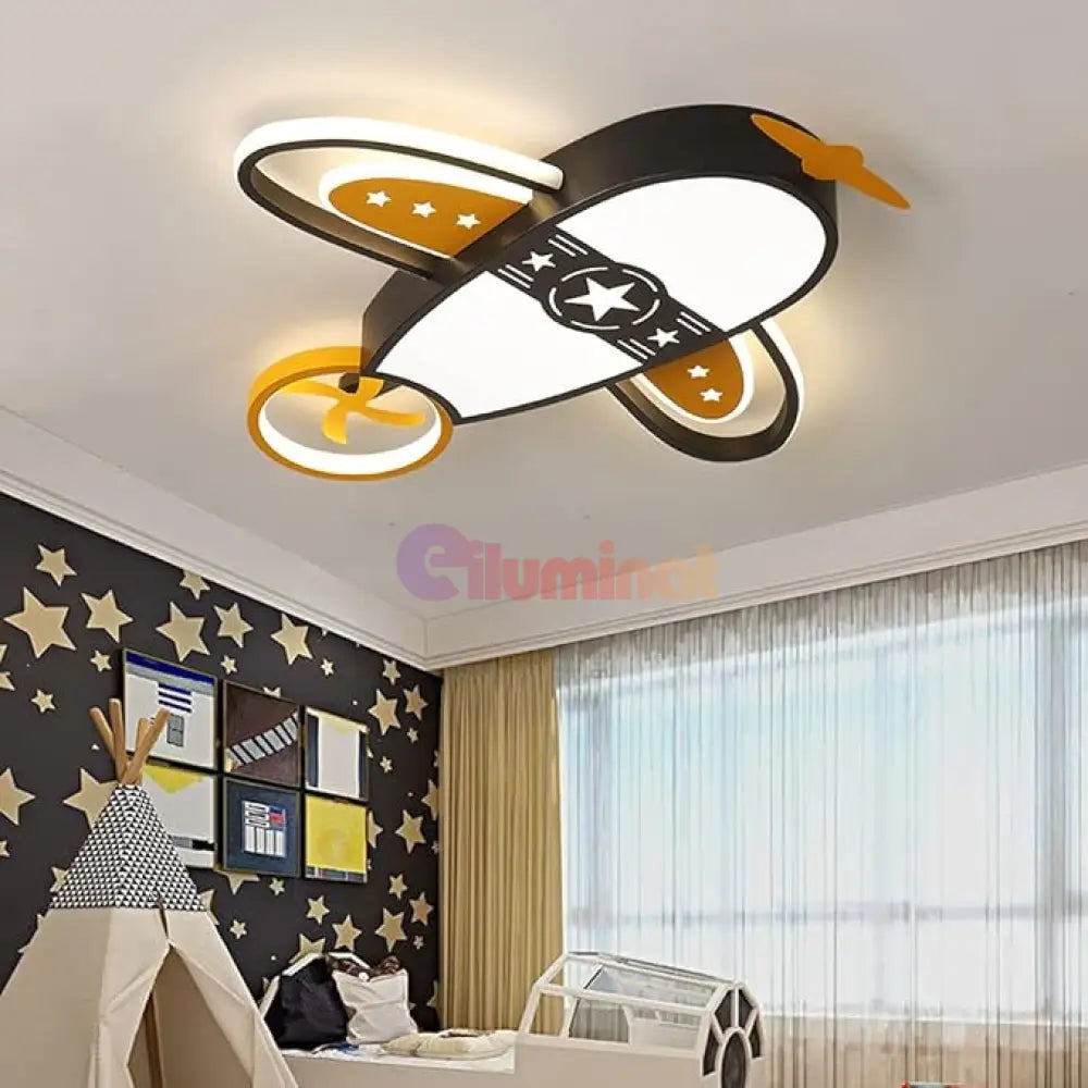 Lustra Led 80W Kids Air Force Echivalent 400W Telecomanda Lighting Fixtures