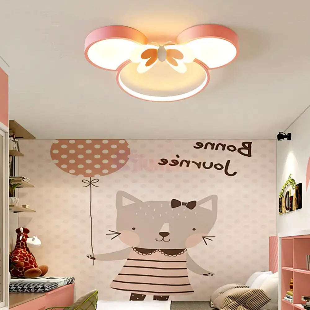 Lustra LED 80W Lovely Minnie Telecomanda 5578 ALB/ROZ / 50CM / KIDS Lighting Fixtures