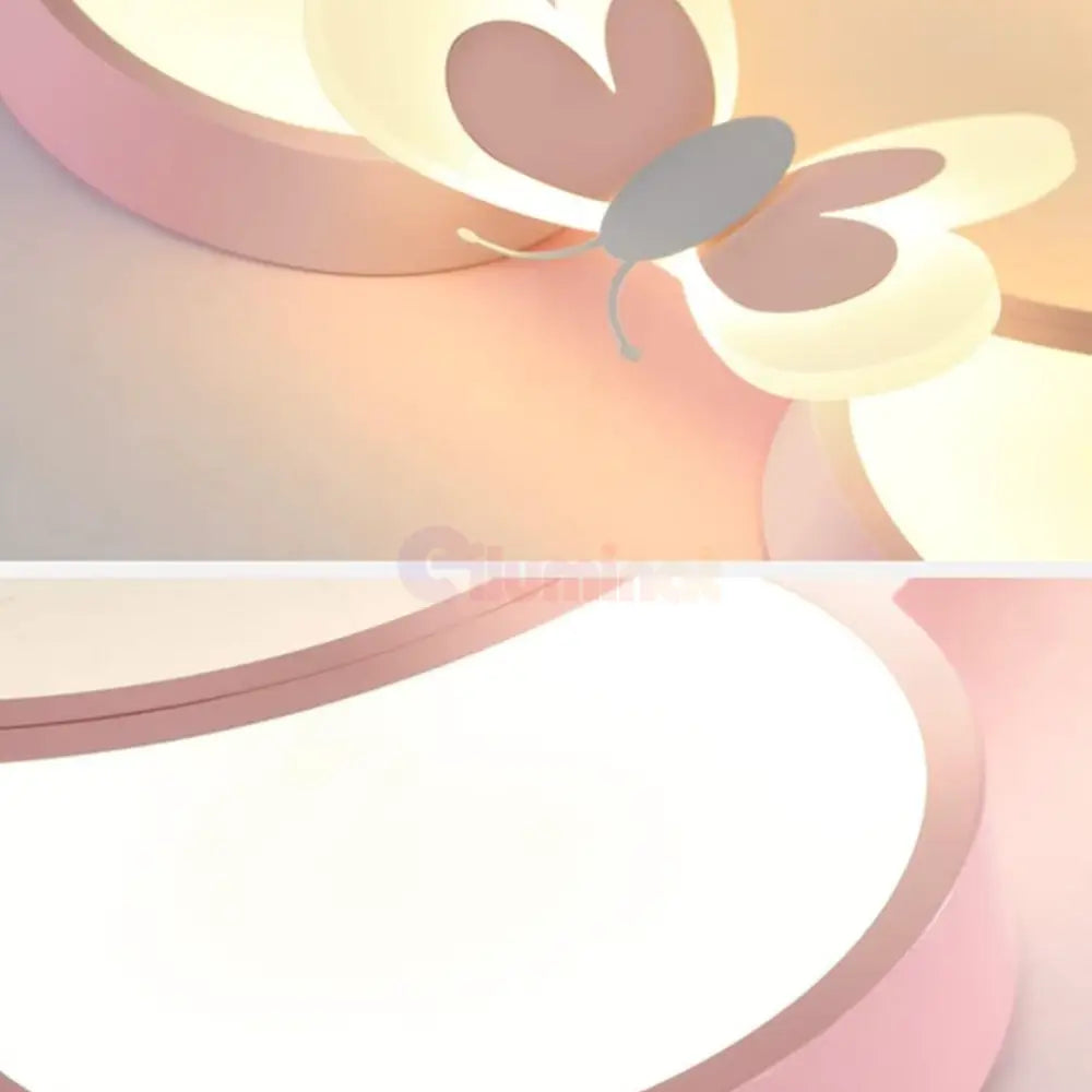 Lustra LED 80W Lovely Minnie Telecomanda 5578 ALB/ROZ / 50CM / KIDS Lighting Fixtures