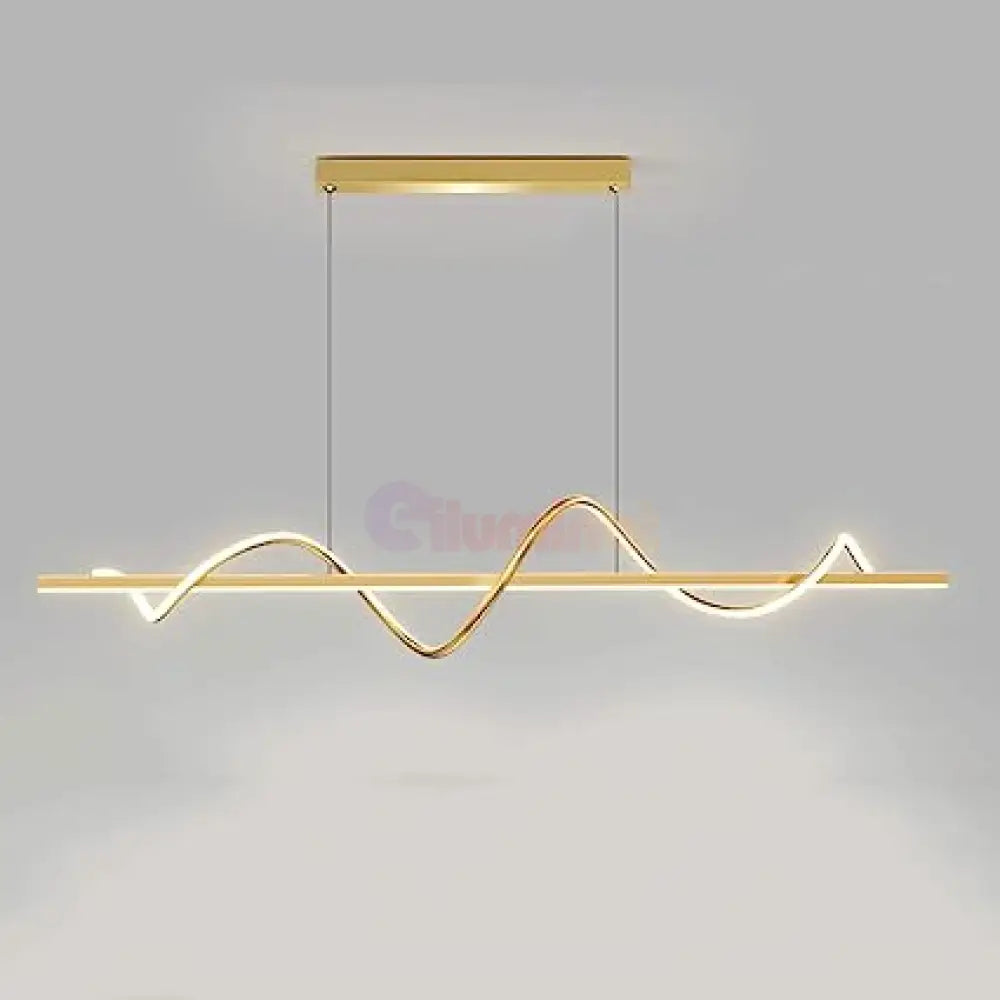 Lustra Led 80W Suspendata Serpent Gold Echivalent 400W Lighting Fixtures