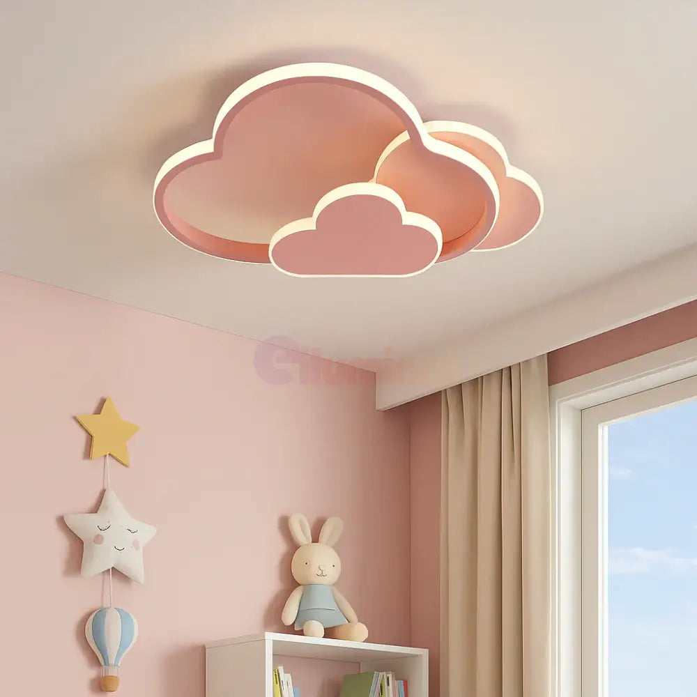 Lustra LED 86W NORISOR Pink Telecomanda Echivalent 400W Lighting Fixtures