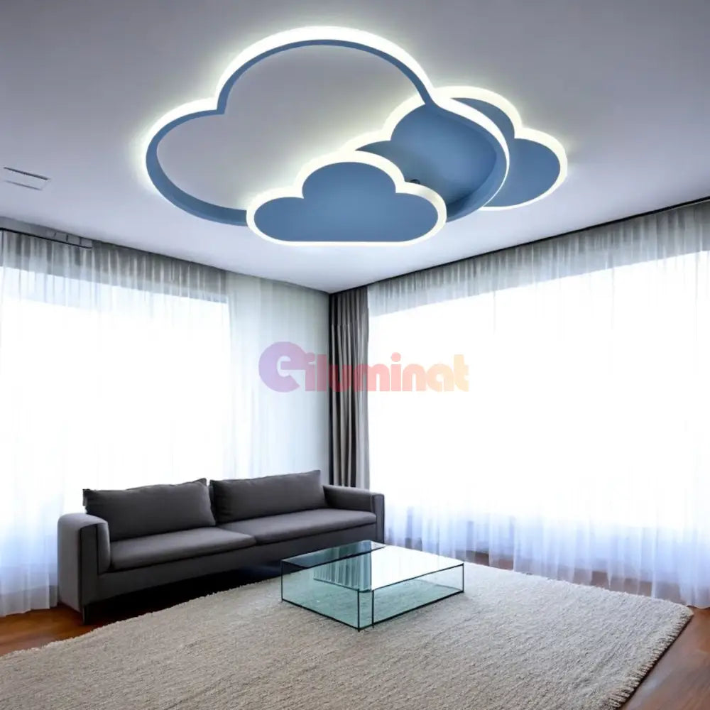 Lustra LED 86W NORISOR Pink Telecomanda Echivalent 400W ROZ / 50CM / KIDS Lighting Fixtures