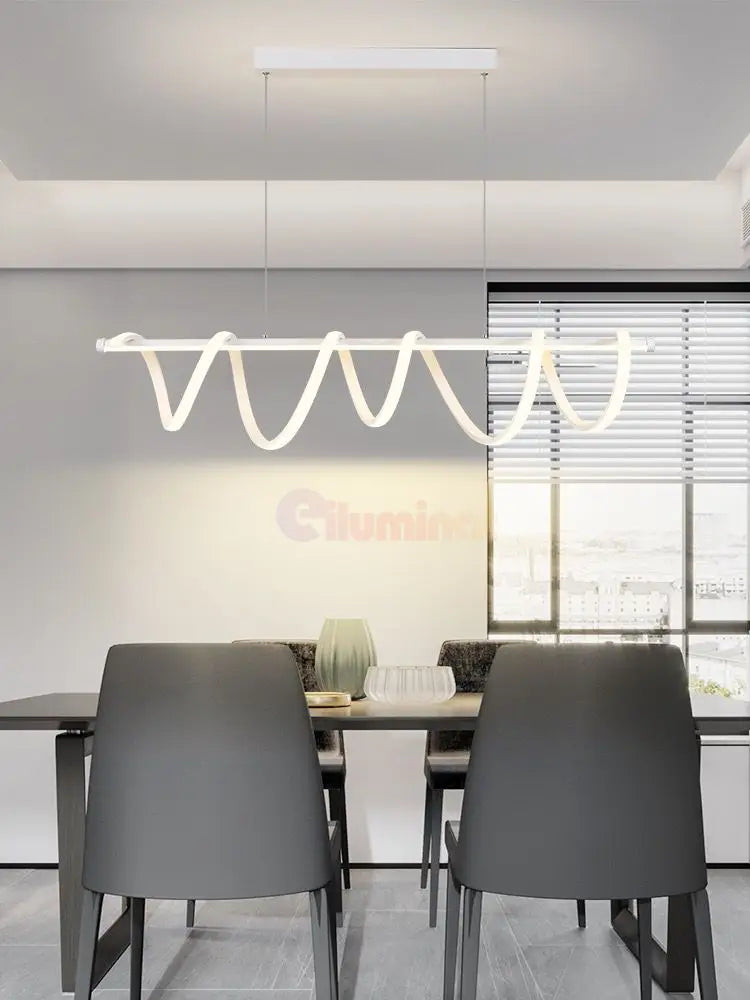 Lustra Led 94W Suspendata Spiral White 8808/900 Wh Echivalent 600W Lighting Fixtures