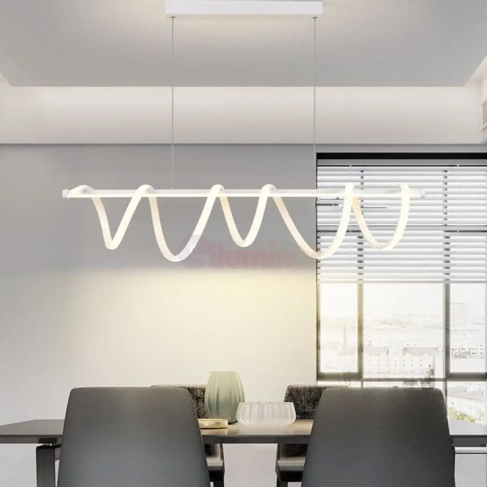 Lustra Led 94W Suspendata Spiral White 8808/900 Wh Echivalent 600W Lighting Fixtures