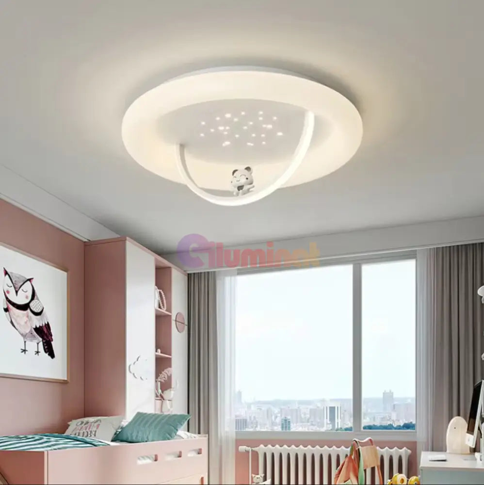 Lustra Led 96W Hanging Kitty Echivalent 400W Telecomanda Lighting Fixtures