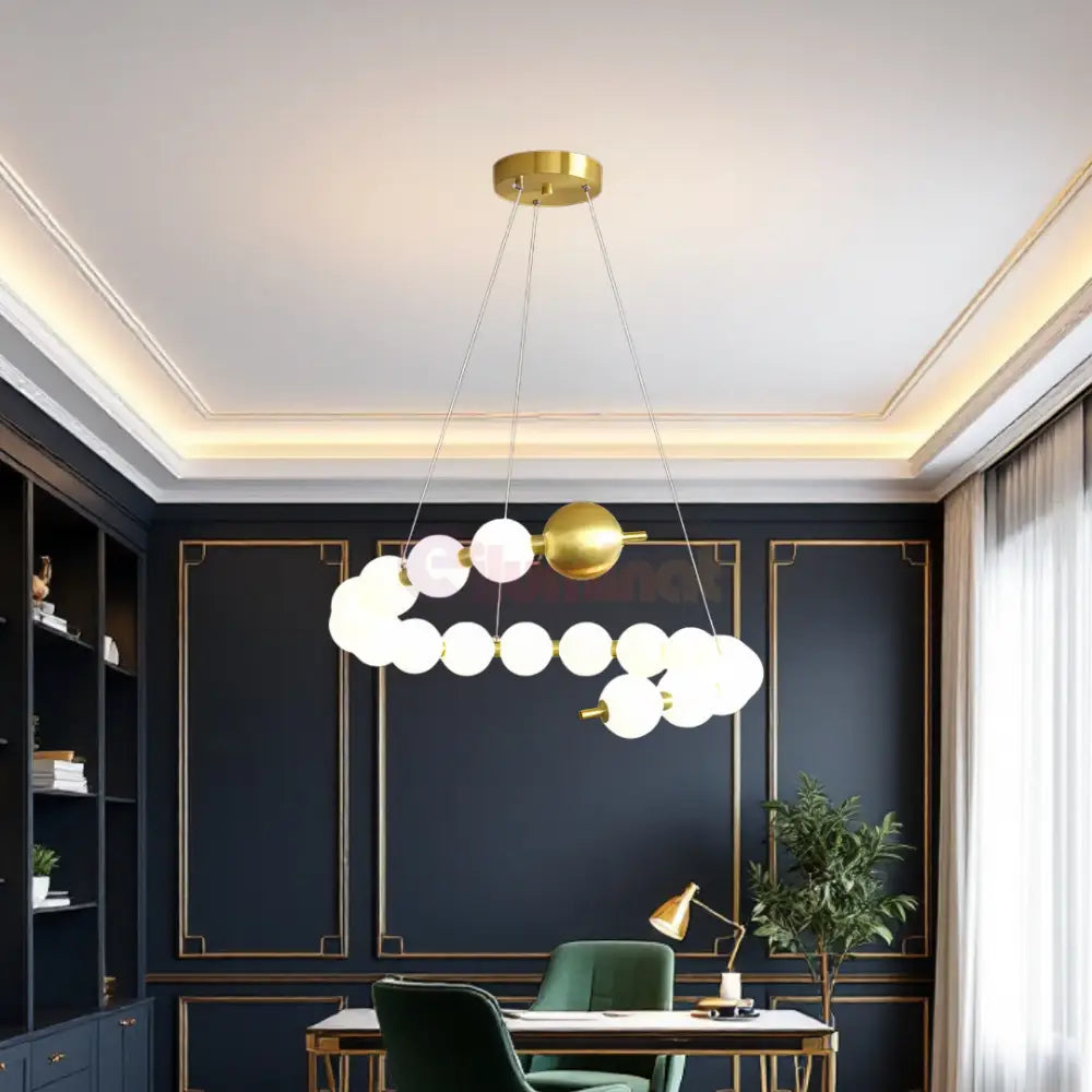Lustra LED 24×2W MAT GOLD G3974-10 + 1 cu Telecomanda AURIE / ABAJUR Chandeliers
