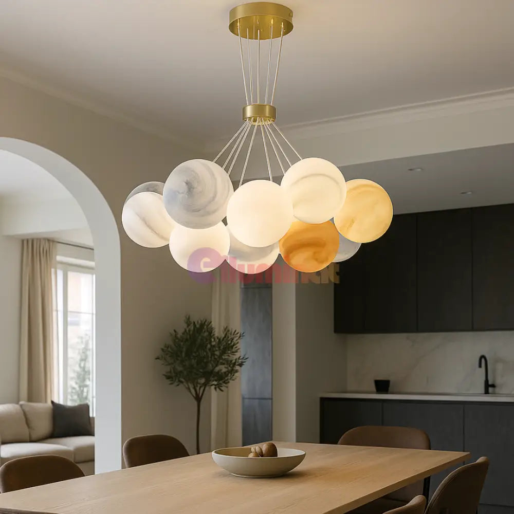 Lustra E27 Abajur Planets Gold Lighting Fixtures
