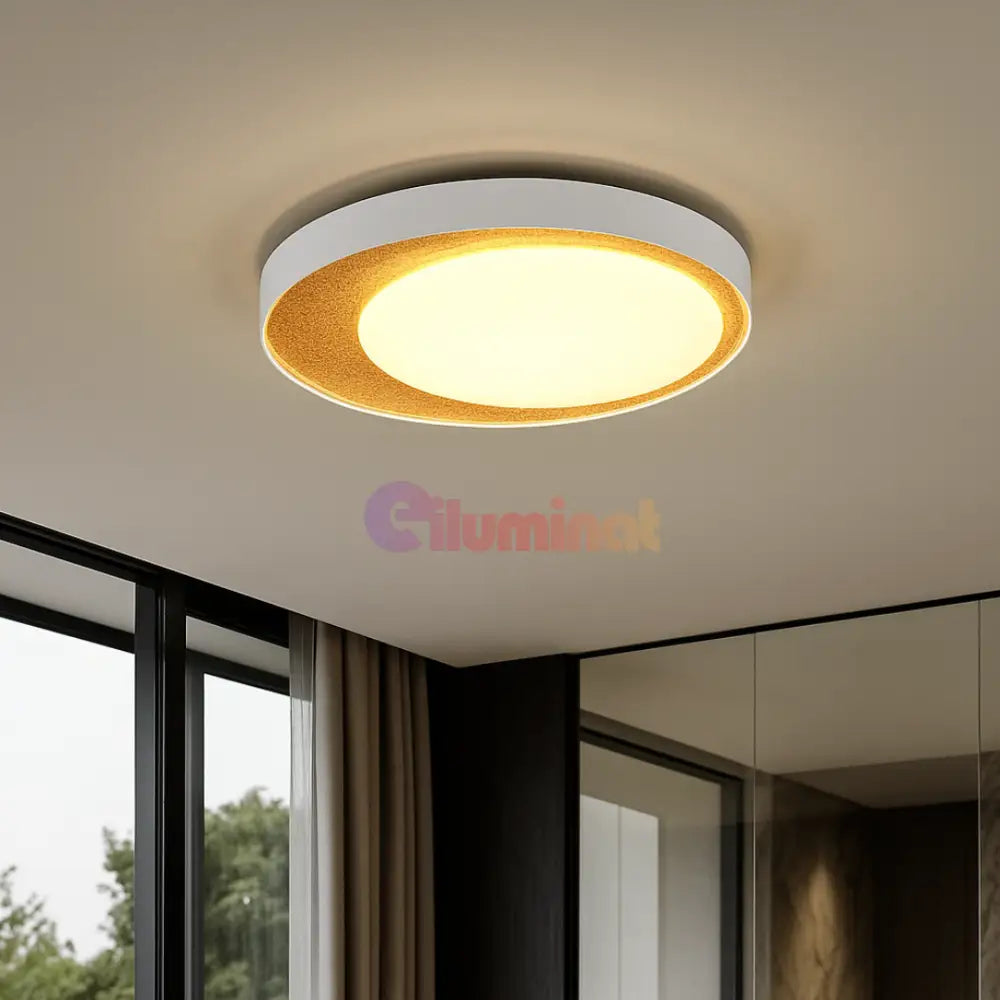 Lustra LED ALETA Gold CIRCLE DESIGN / AURIE / 45CM CEILING LIGHT