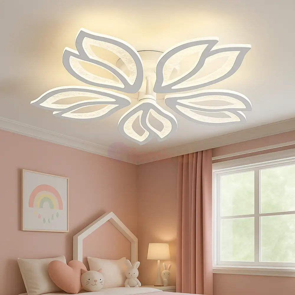 Lustra LED Anemone Bubbles Echivalent 500W Telecomanda ALBA / FLOWER DESIGN / 60CM Lighting Fixtures