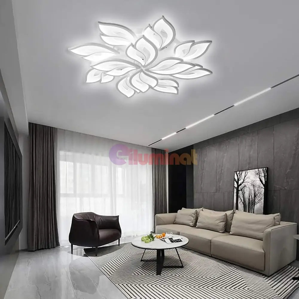 Lustra Led 264W Anemone Grande Echivalent 1000W Telecomanda Chandeliers