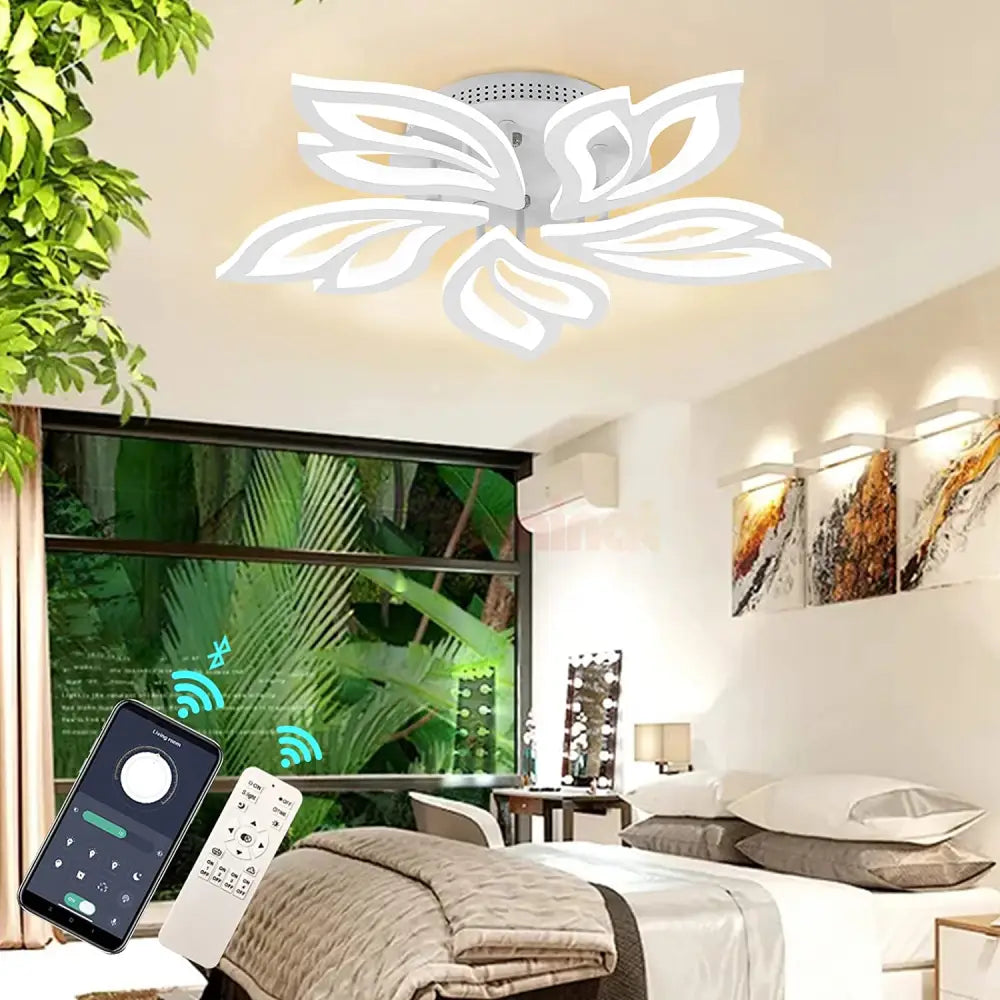 Lustra Led 120W Anemone Telecomanda Smart Aplicatie Lighting Fixtures