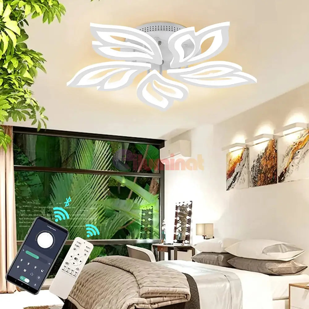 Lustra Led 120W Anemone Telecomanda Smart Aplicatie Lighting Fixtures