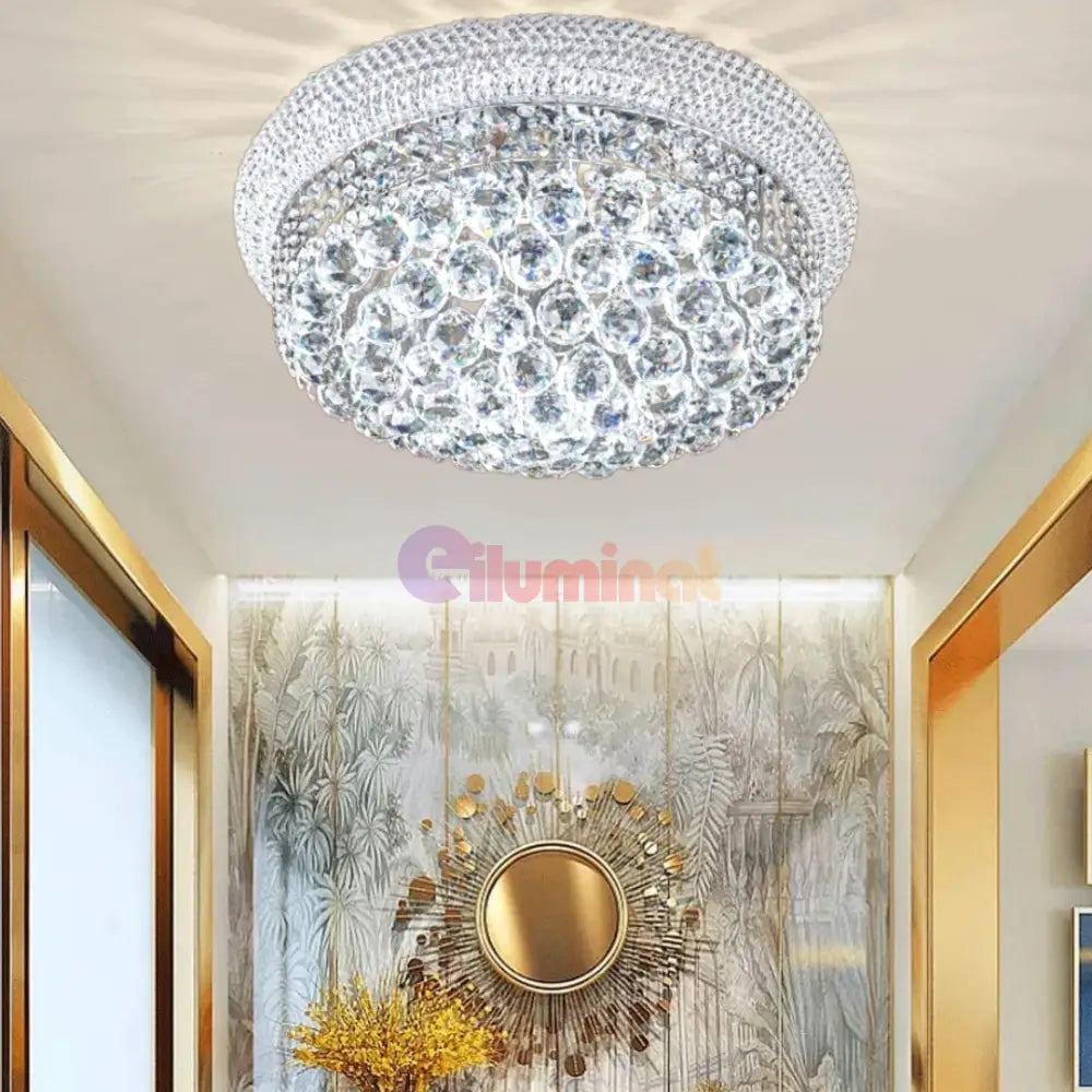 Lustra LED Aplicata Crystal Dome Royale Crom Chandeliers