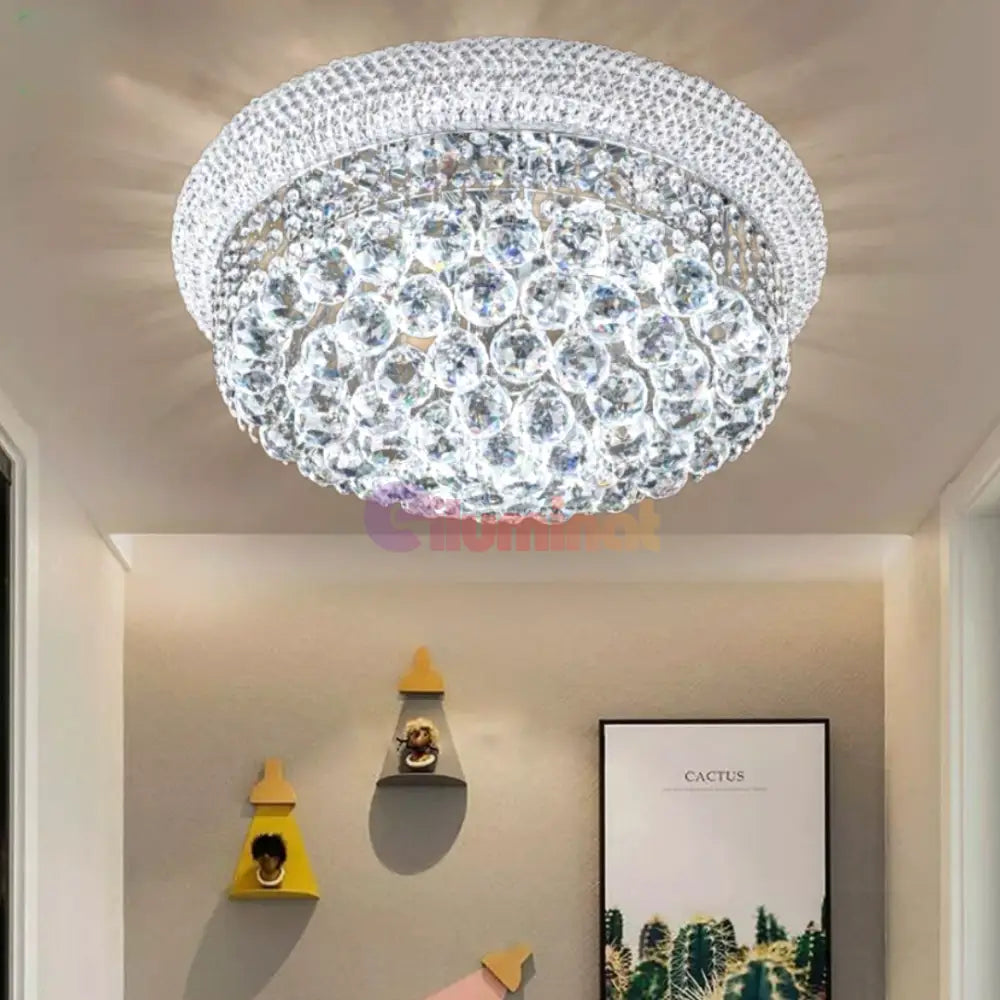 Lustra LED Aplicata Crystal Dome Royale Crom Chandeliers