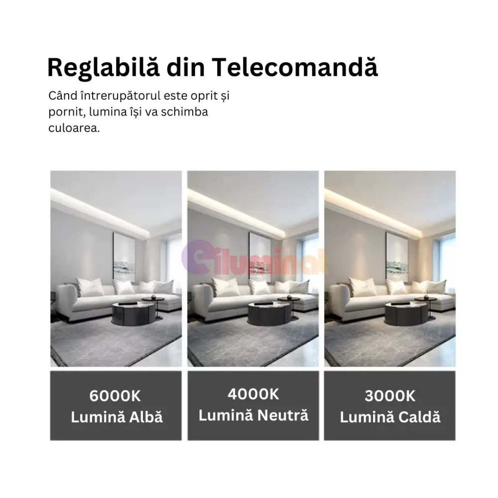Lustra LED Crystal Dome Telecomanda Chandeliers