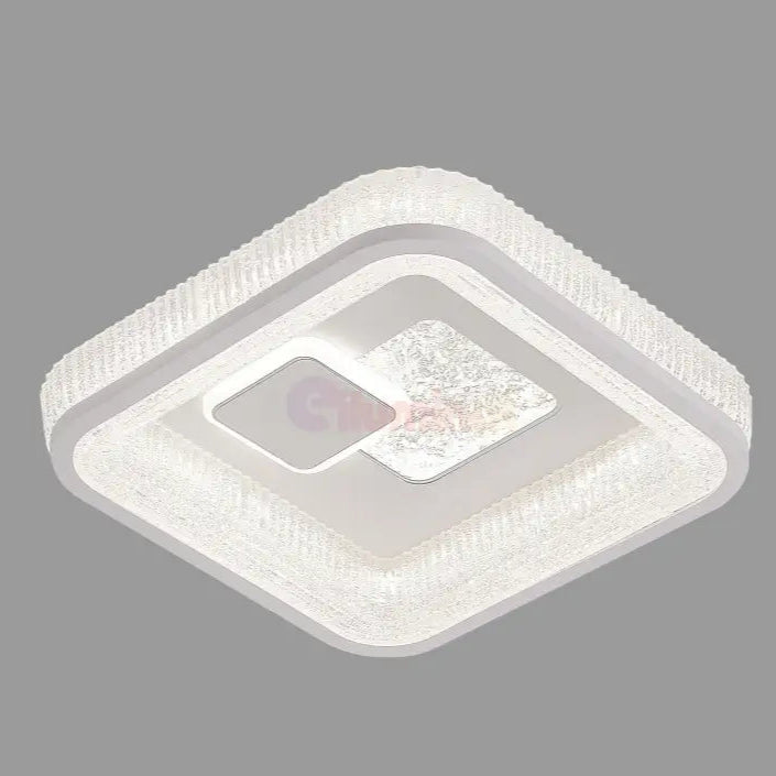 Lustra LED Koko Square White Echivalent 100W ALBA / SQUARE DESIGN / 31CM Lighting Fixtures