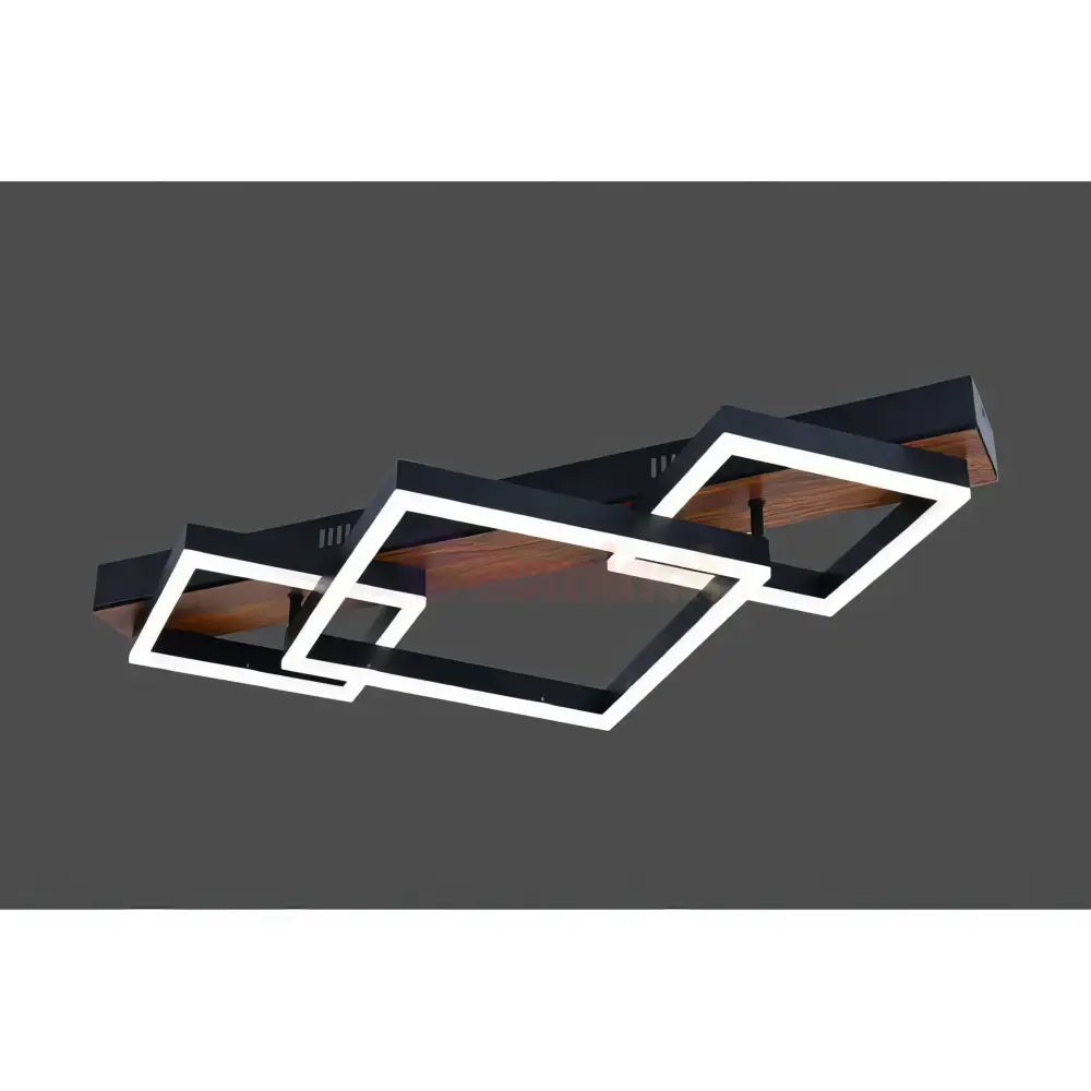Lustra LED Zenn Telecomanda Wifi 2.4G Black 3 Culori G4211 NEAGRA / SQUARE DESIGN Lighting Fixtures