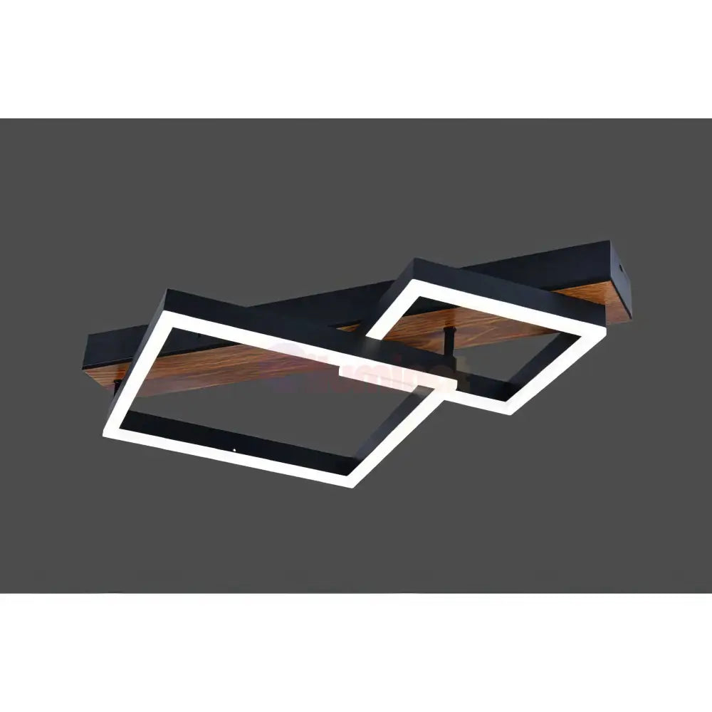 Lustra LED Zenn Telecomanda Wifi 2.4G Black 3 Culori G4212 NEAGRA / SQUARE DESIGN Lighting Fixtures